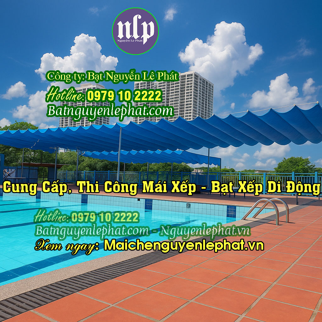 Mái Che Bạt Kéo Di Động tại Quận 9 Mẫu mái bạt xếp