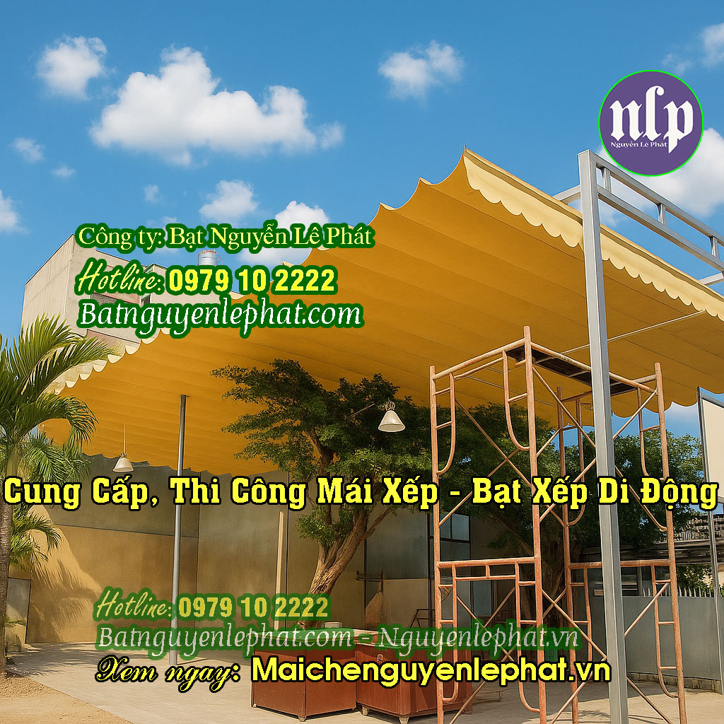 Lắp bạt mái xếp, bạt kéo Bàu Bàng Lắp bạt mái xếp, bạt kéo Bàu Bàng