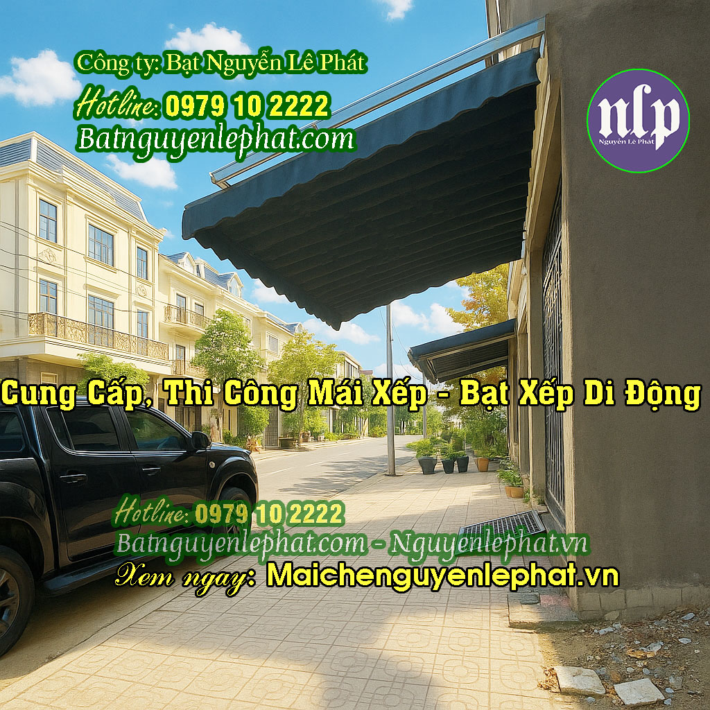 Thay Bạt Mái Hiên, Mái Xếp, Mái Bạt Kéo Di Động Tại Biên Hòa