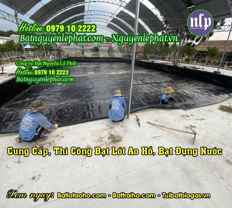 Bạt lót hồ trảng bom