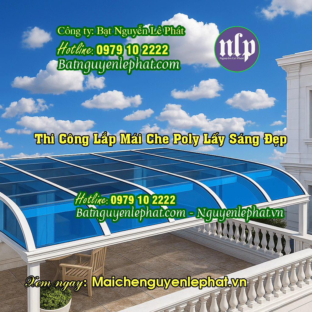 Thi Công Lắp Mái Che Nhựa Poly Lấy Sáng Tại Dĩ An, Bình Dương Thi Công Lắp Mái Che Nhựa Poly Lấy Sáng Tại Dĩ An, Bình Dương