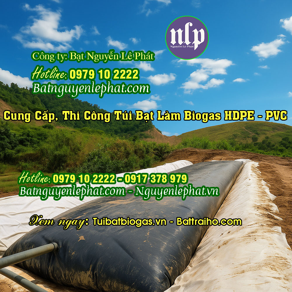 Túi Bạt Trữ Khí biogas HDPE 6 khối, 8 khối , 20 khối, 200 khối Tại Hà Nội Túi Bạt Trữ Khí biogas HDPE 6 khối, 8 khối , 20 khối, 200 khối Tại Hà Nội