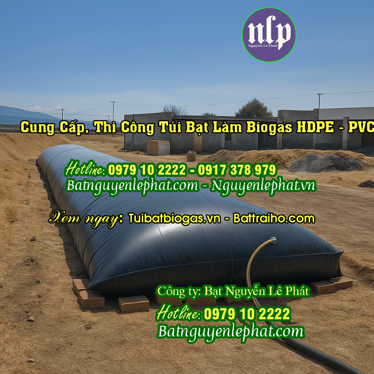 Túi Biogas tại Hậu Giang Chuyên Dụng Cho Hộ Gia Đình - Bạt Nguyễn Lê Phát