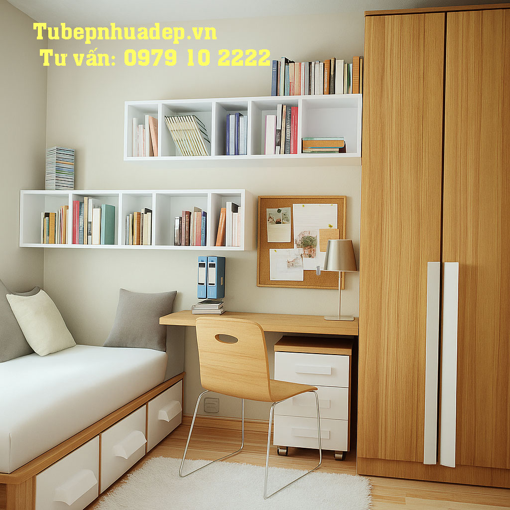 Thi Công Lắp Kệ Tủ Nhựa Treo Tường Phòng Học Trang Trí Đẹp Tại Vũng Tàu