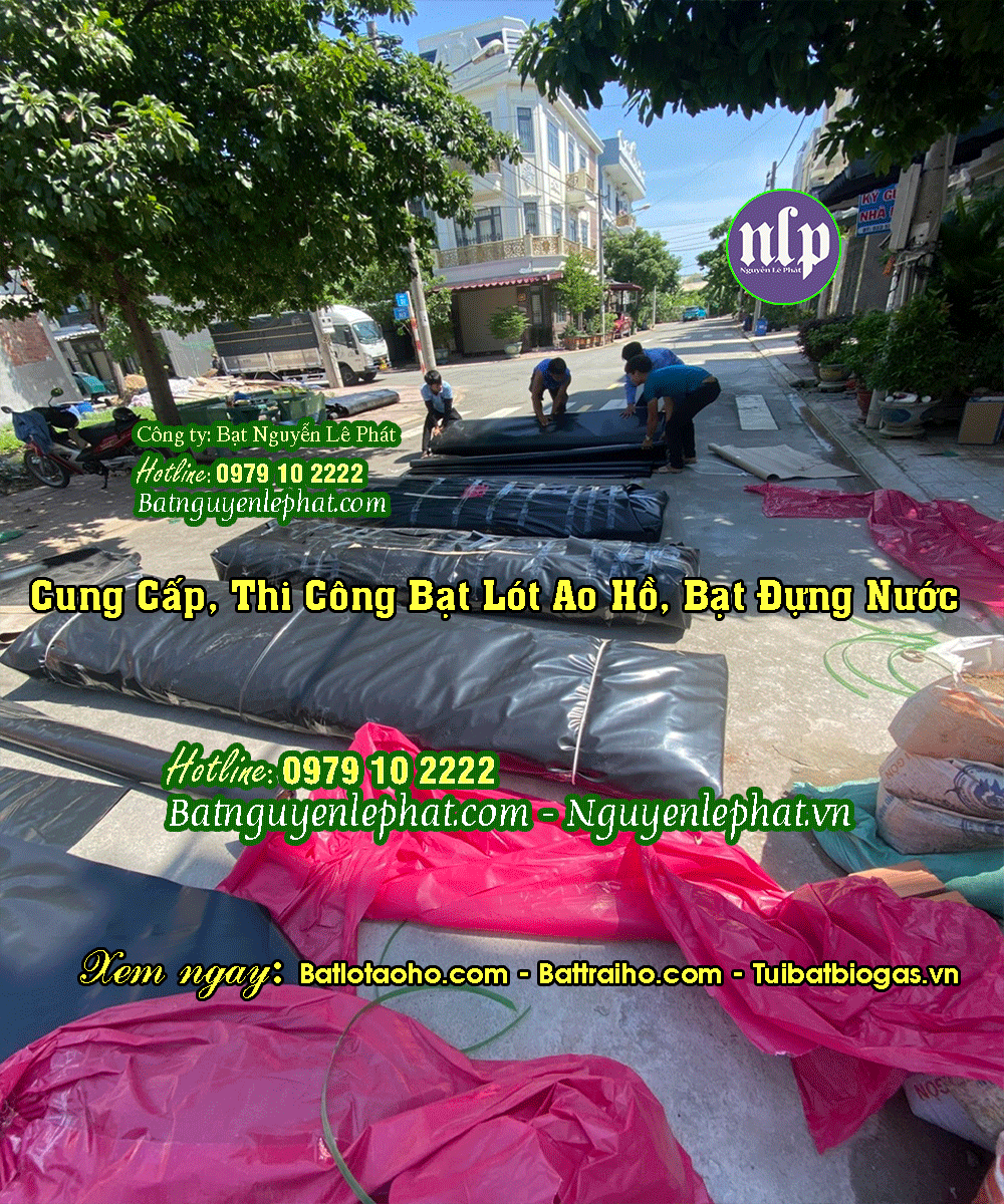 bạt lót hồ tại Trảng Bom