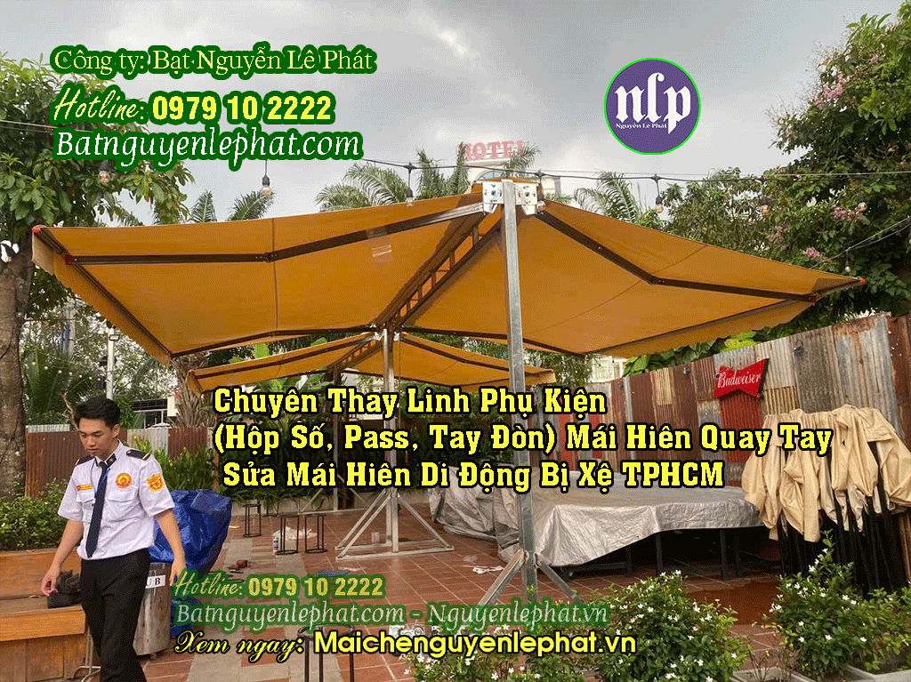 Thay Bạt Kéo, Bạt Che Nắng Mưa Ngoài Trời Nhơn Trạch Đồng Nai