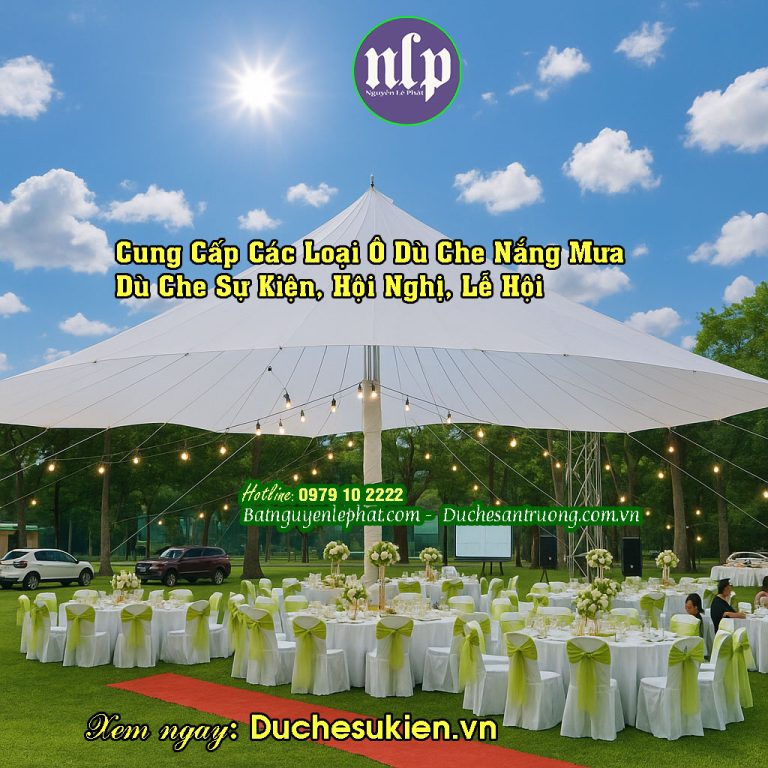 Dù Che Tổ Chức Sự Kiện Sân Trường Học Tại Hưng Yên