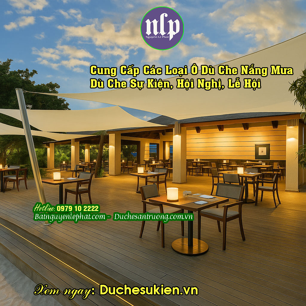 Dù che ngoài trời lễ khánh thành tại Nha Trang Dù che ngoài trời lễ khánh thành tại Nha Trang